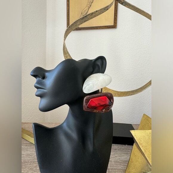 Statement drop earrings N624 - Picture 5 of 5